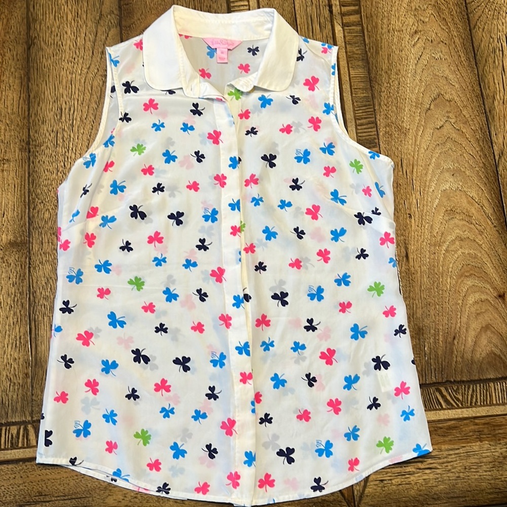 Lily Pulitzer Collared sleeveless top